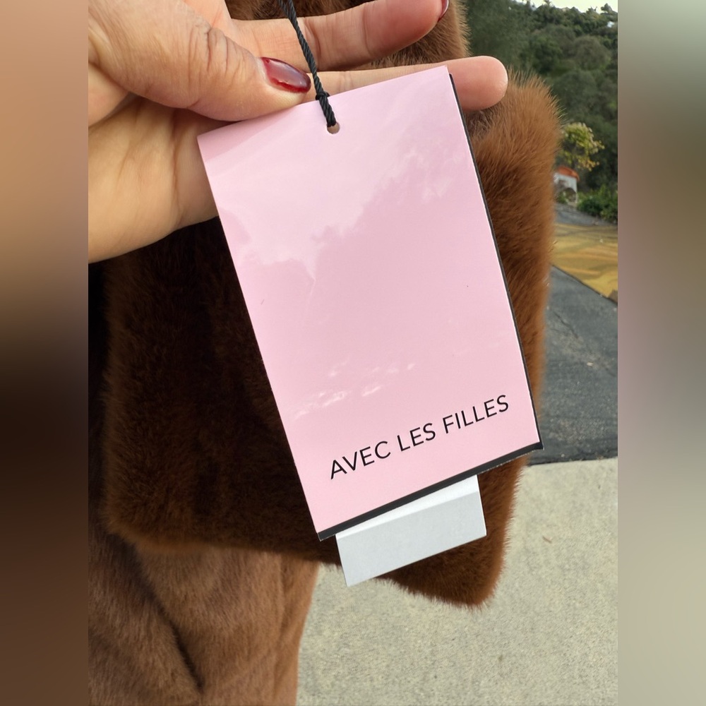 Avec Les Filles oversized faux fur coat - Picture 11 of 14